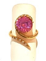 Ringe New Planet Dame Flower in Gelbgold Quarzo idrotermale PLA28BCH2 - PLA28BCH2
